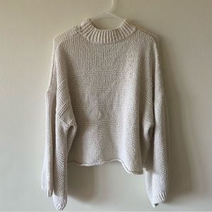 Top Shop Flare Sleeve Knit mock neck Sweater